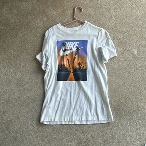 Nike California Palm Tree white t shirt